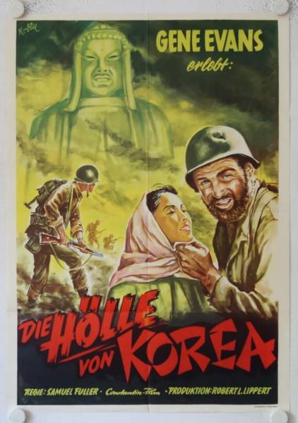 Steel Helmet original release german movie poster